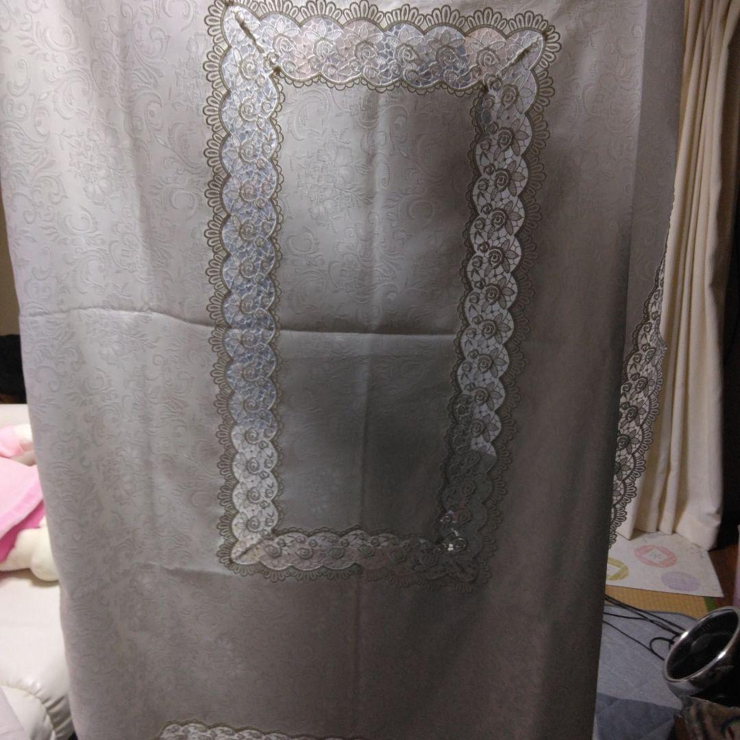 【希少・アンティーク】高級　テーブルクロス　レース　130cm×170cm