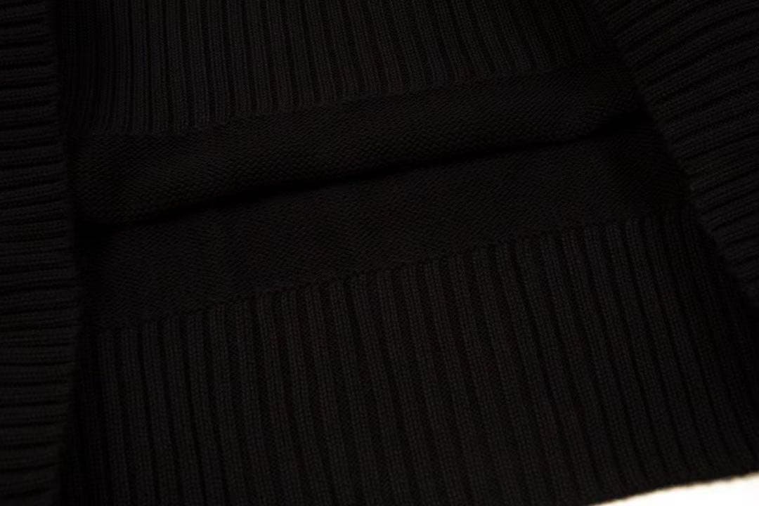 プ*中様 AmiParis アミパリス ニット 長袖セーター　ブラック　XLサイ