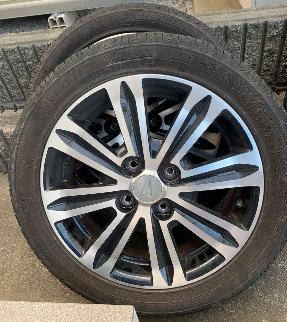 【送料込み】タントカスタム　純正アルミホイール、タイヤセット４本