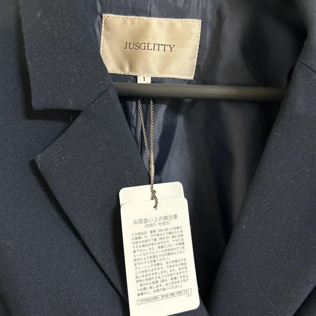 JUSGLITTY ネイビージャケット