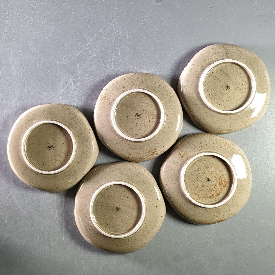 A907-3/勲 造/花草文銘々皿5客/小鉢/向付/絵変わり/飾皿/