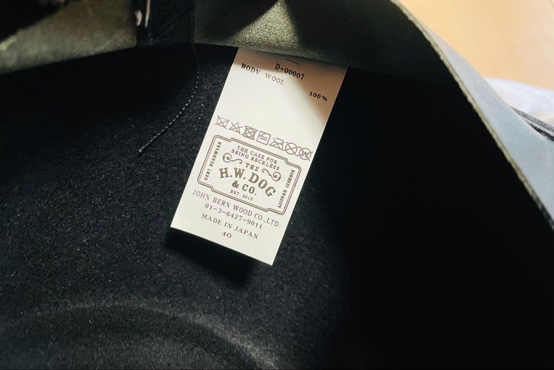 美品The H.W DOG CO. PINCHハット