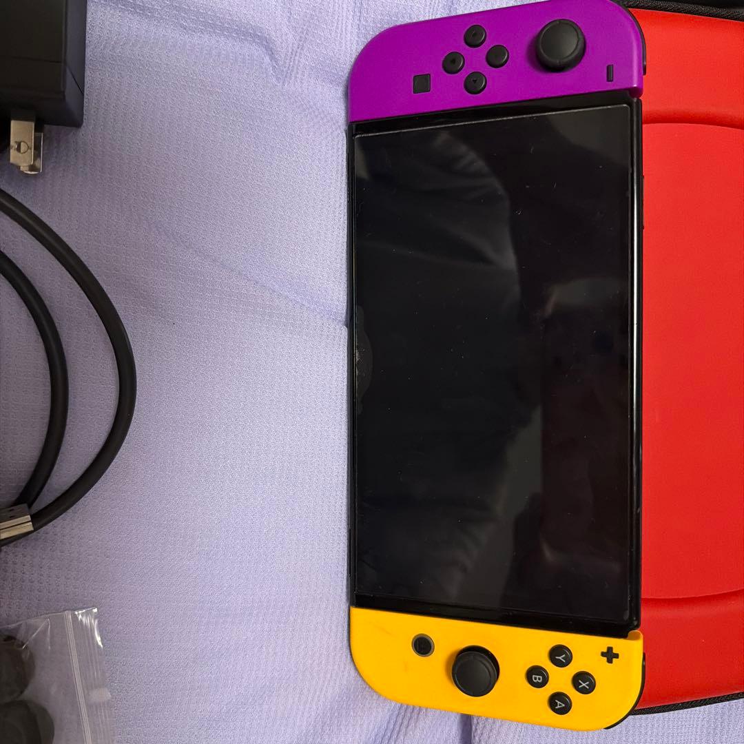 Nintendo Switch 有機EL本体 紫と黄色 Joy-Con
