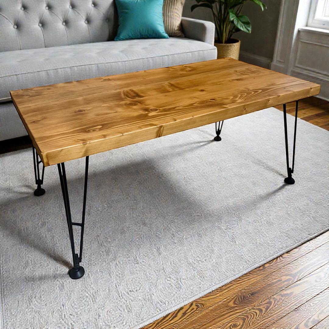 【人気LOWYA】ローテーブル 木製 ライトブラウン　天然木