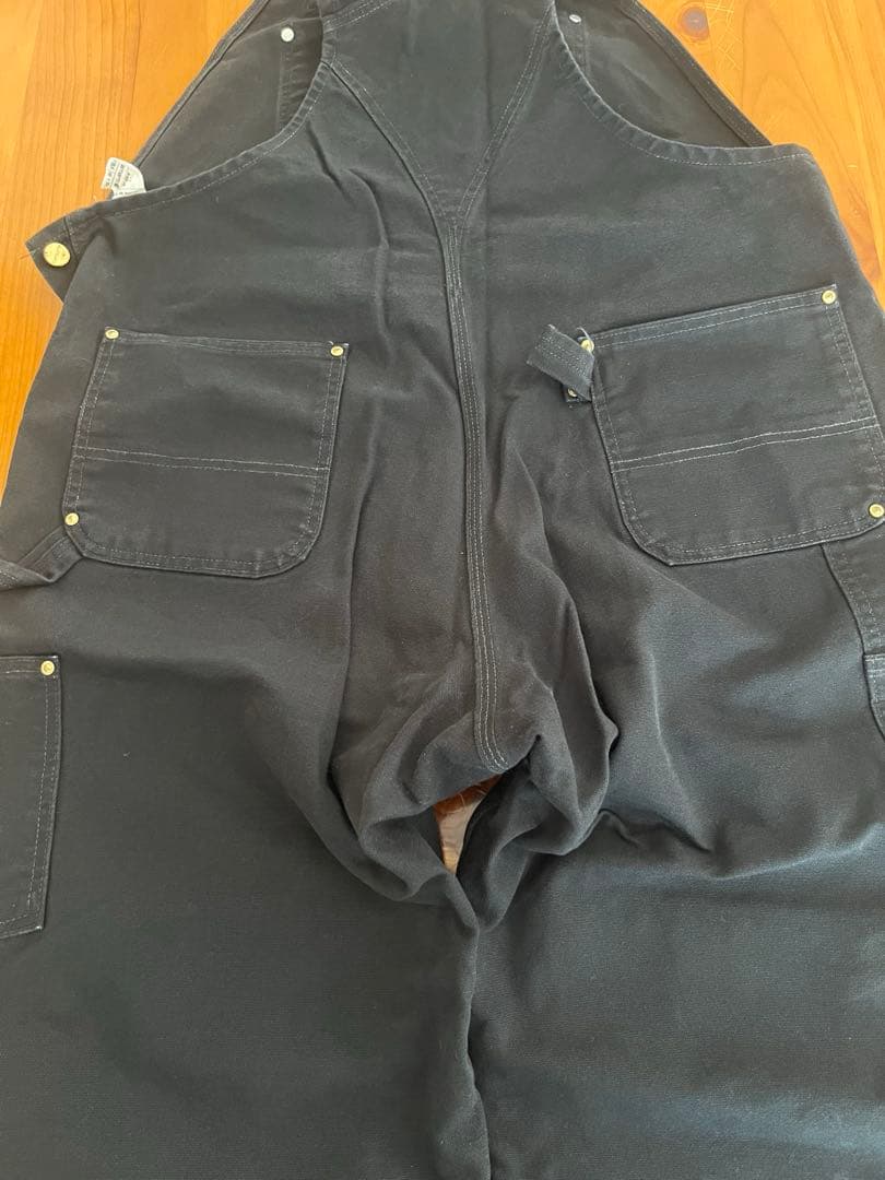 Carhartt ブラック オーバーオール　42×30