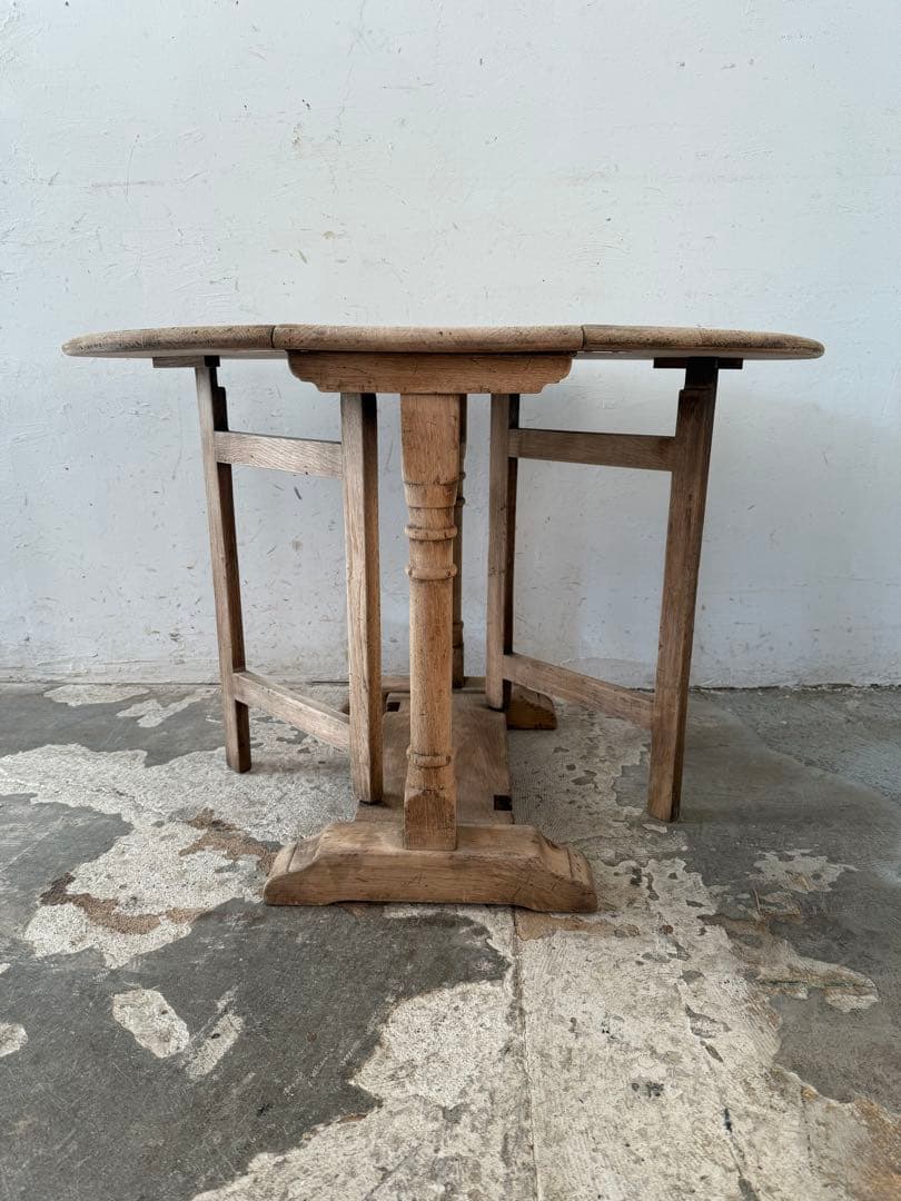 ビンテージ　ゲートレッグテーブル ドロップリーフテーブル 剥離