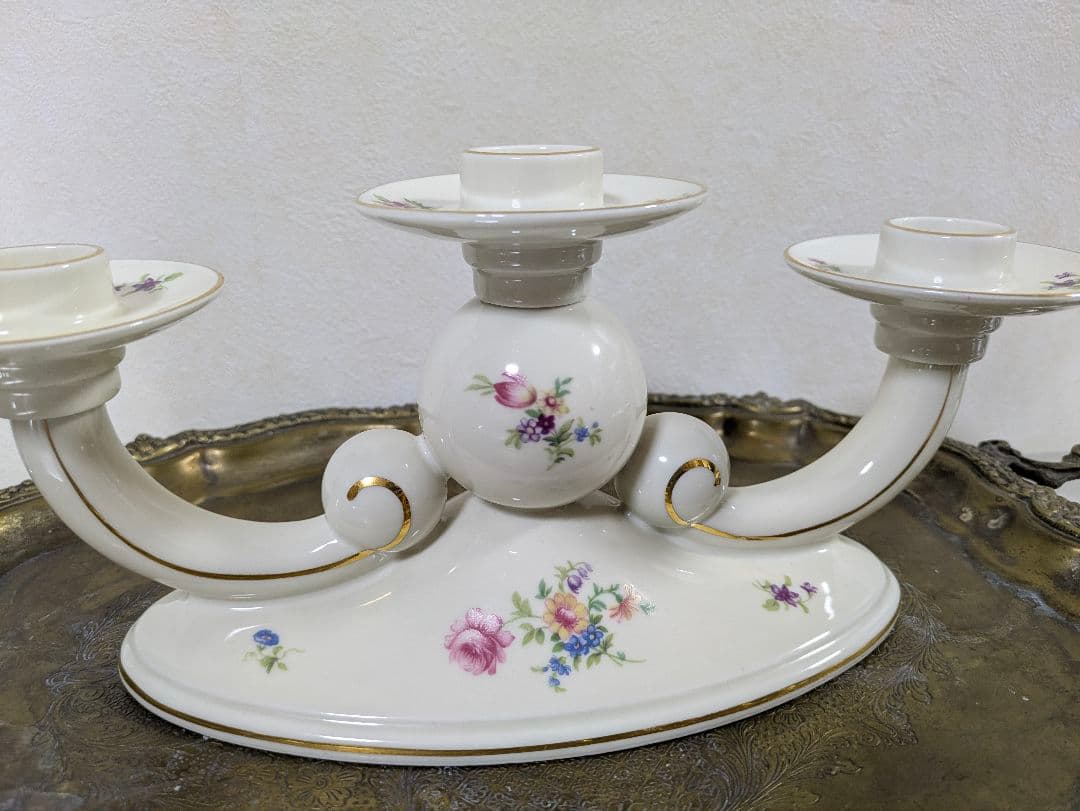 ヴィンテージ アルカ・クンスト クロナッハ 三連燈台キャンドルスタンド