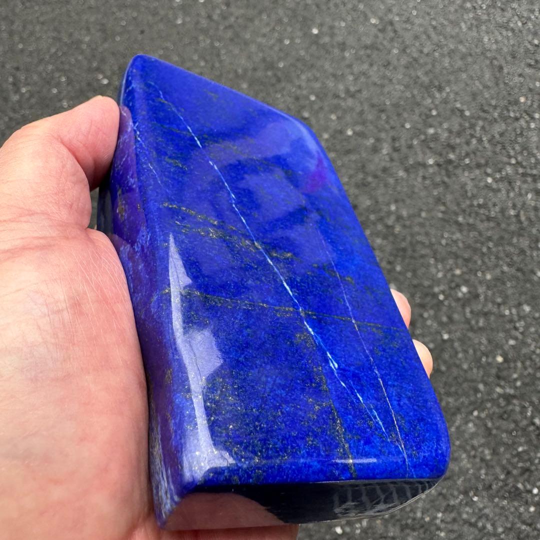 ☆ラピスラズリ☆極上石☆5A☆約607g☆アフガニスタン産☆天然無着色☆磨き石