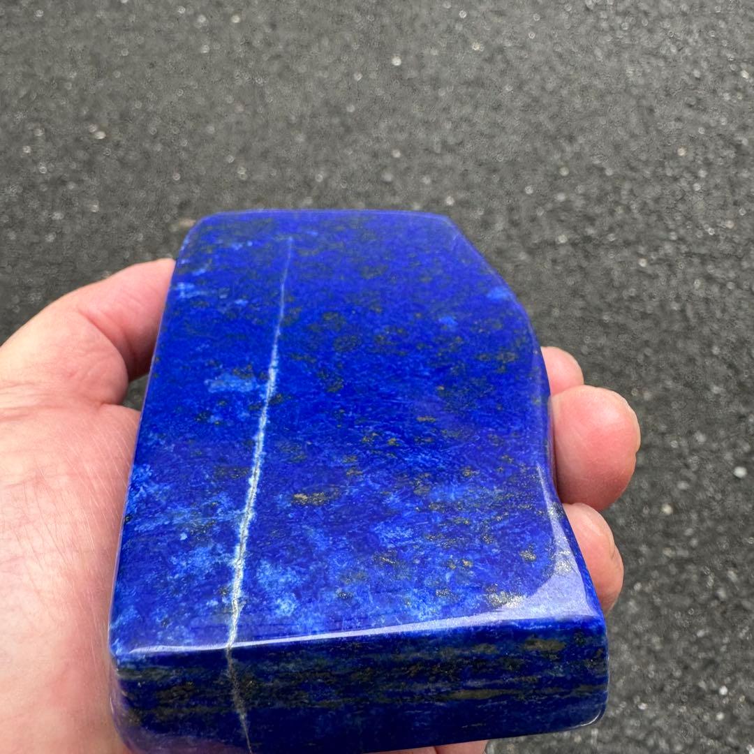 ☆ラピスラズリ☆極上石☆5A☆約607g☆アフガニスタン産☆天然無着色☆磨き石