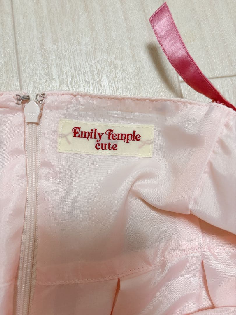 Emily Temple cute ラビットパフューム柄　JSK ピンク