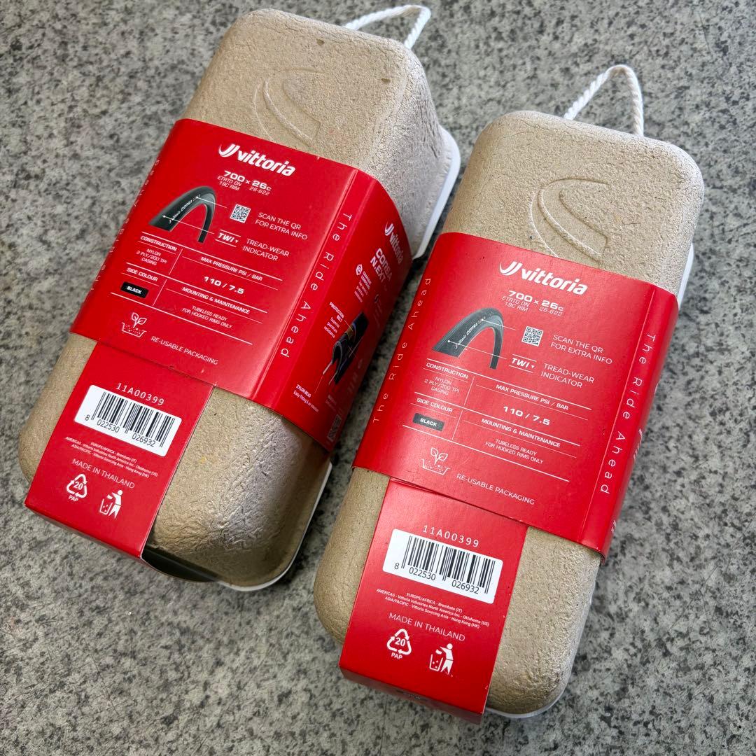 新品 Vittoria Corsa N.ext TLR 26c 2本