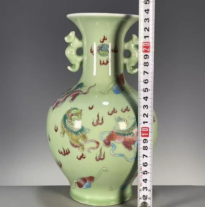 中国花瓶景徳鎮 陶磁器 工芸品 美術品 装飾品置物