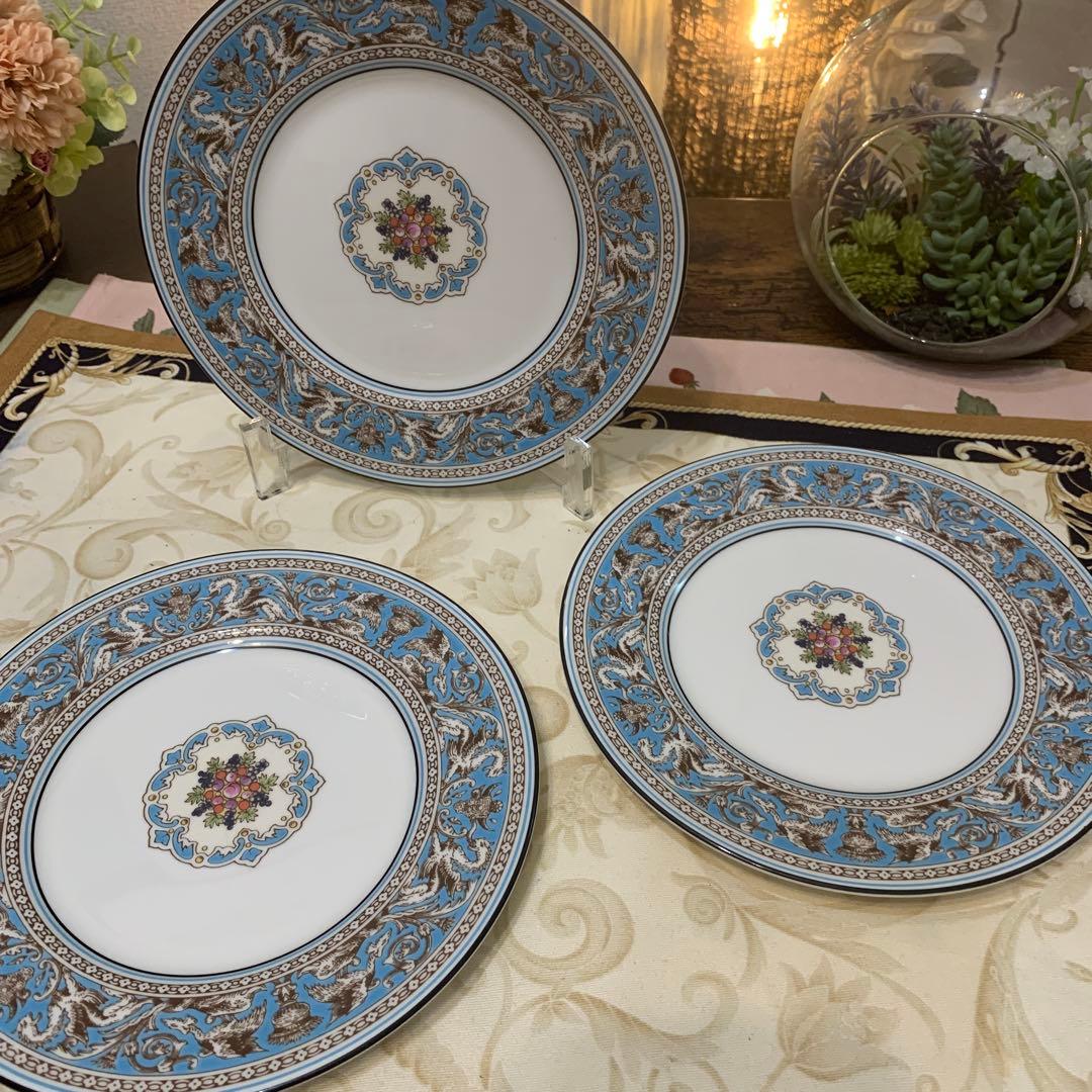 ウェッジウッド フロレンティーン　ターコイズ　17.5cmケーキプレート6枚