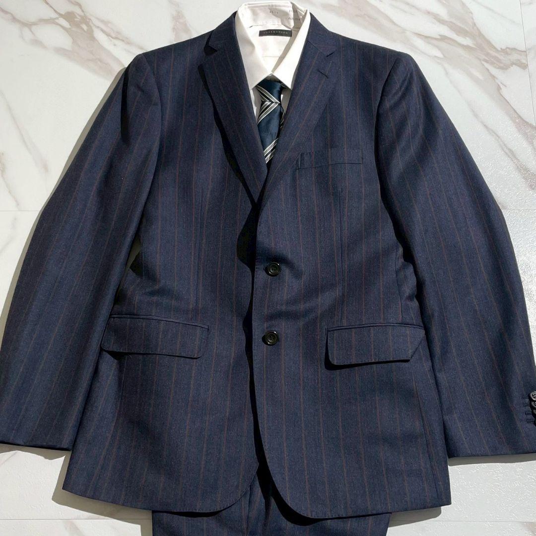 希少美品！エルメネジルドゼニア最上級14ミルミル14生地使用スリーピーススーツL