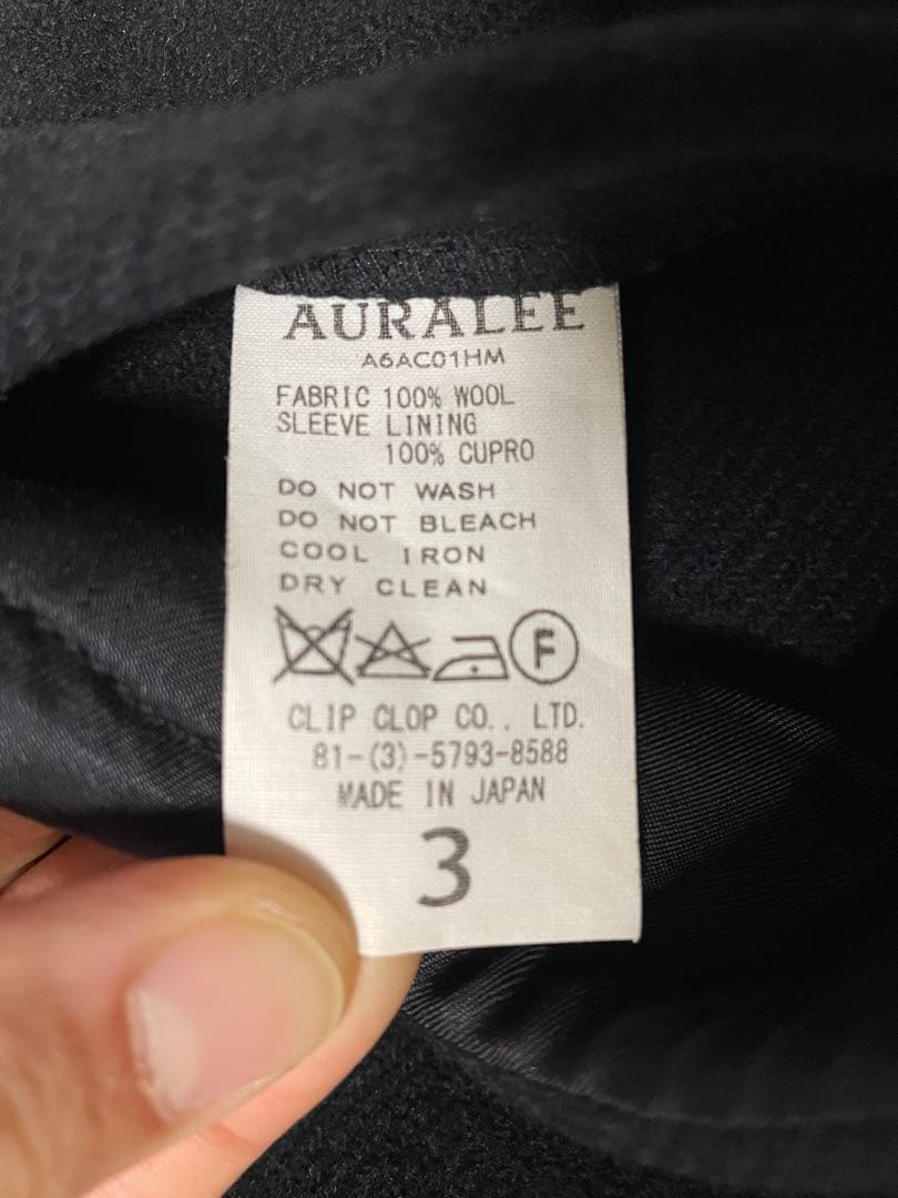 【年始価格】Auralee HEAVY MELTON DUFFLE COAT 3