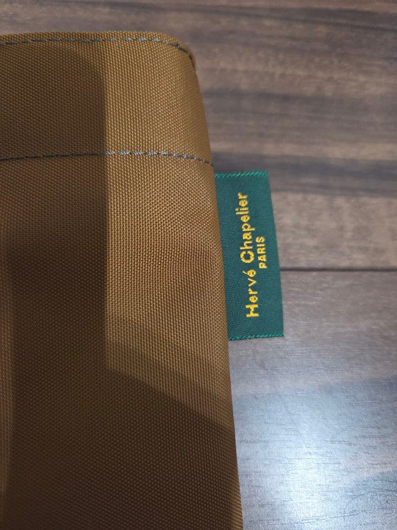 美品　エルベシャプリエ 舟型トートM 1027N COGNAC x FUSIL