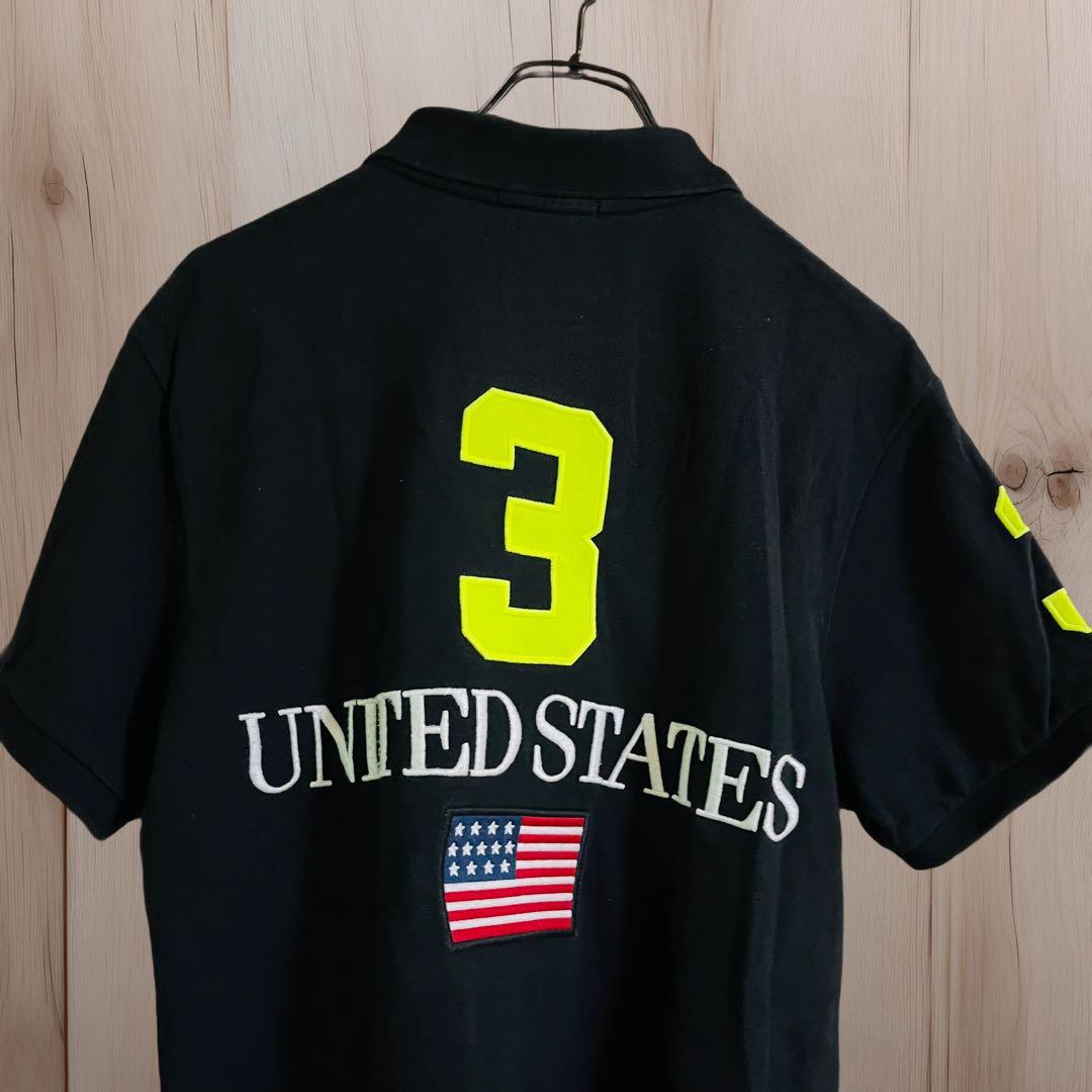 最終価格　【美品】ポロラルフローレン ポロシャツ 　星条旗 チーフキーフ　M