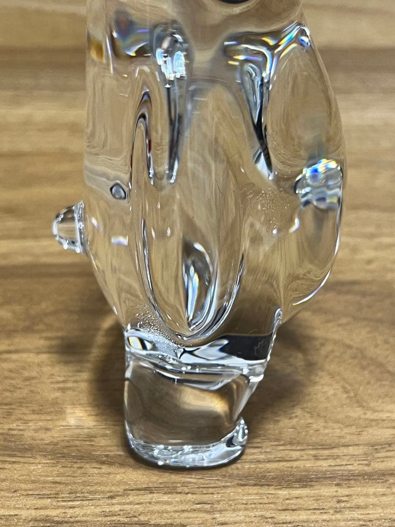 【美品】Baccarat バカラ くまモン フィギュア クリスタル 置物