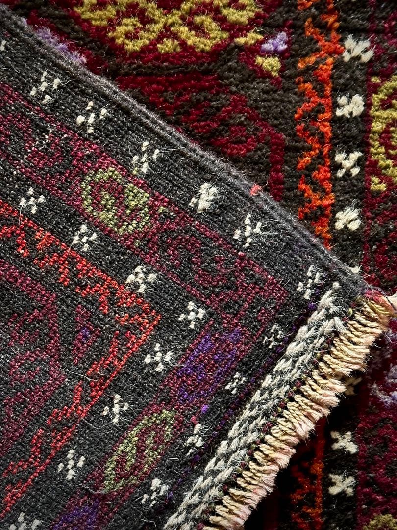 トライバルラグ　ヴィンテージラグ　バルーチ族　アフガンラグ　プリミティブアート