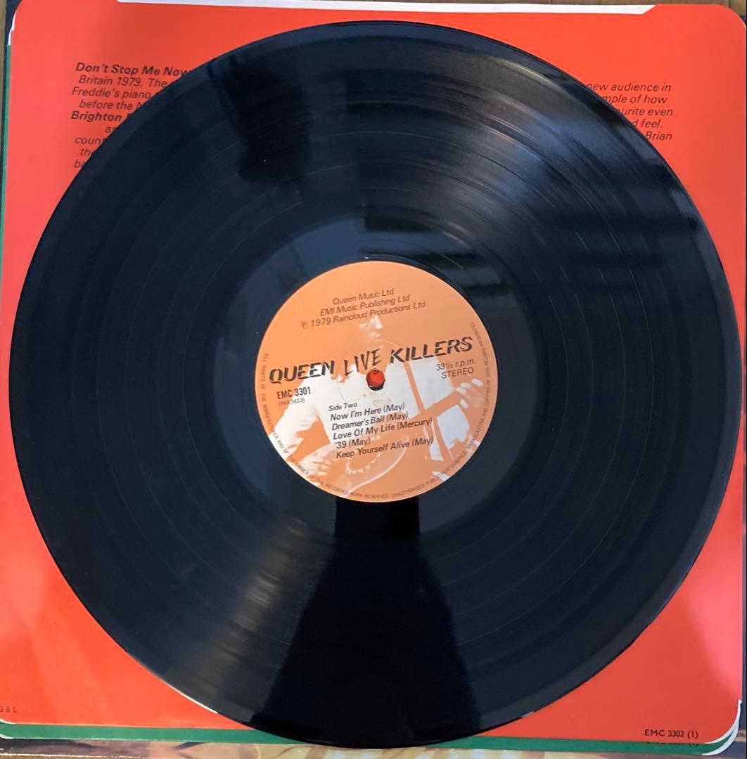 稀少UKオリジナル轟音LIVE KILLERSクイーンQueenレコード