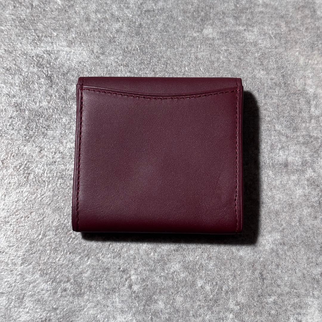 未使用 カルティエ マストライン 小銭入れ ケース ゴールド金具 ボルドー