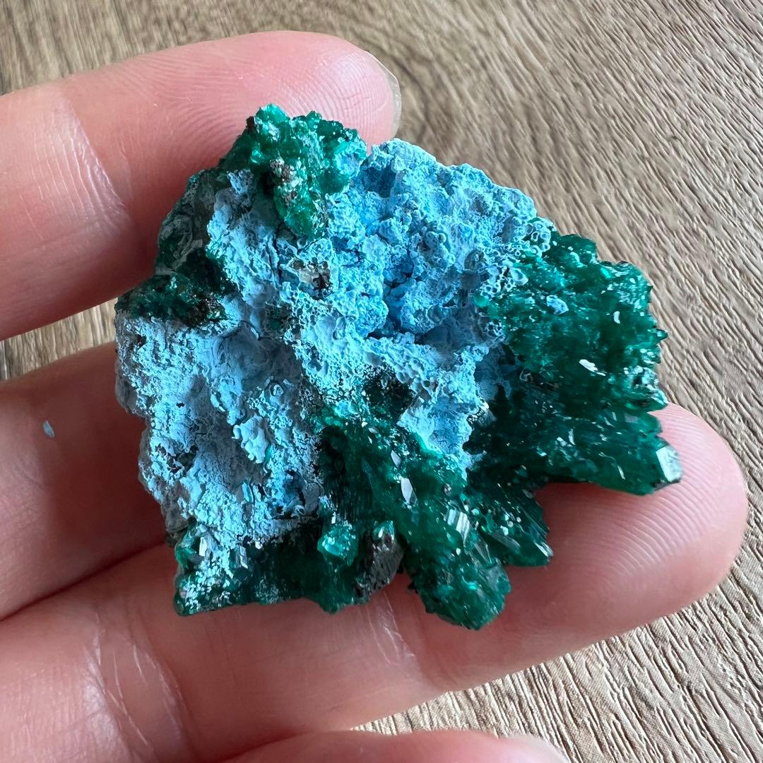 ダイオプテーズ クリソコラ 共生 鉱物 標本 原石