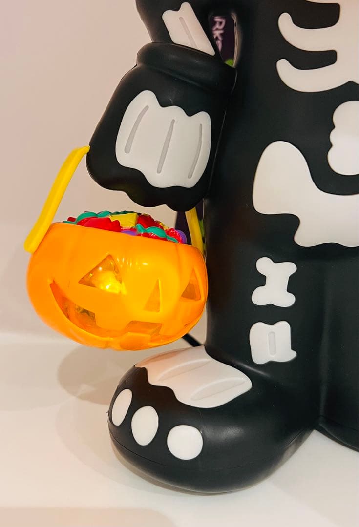 ディズニーランド　ポップコーンバケット　ミッキーマウス　スケルトン