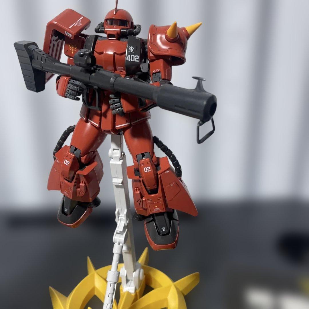 【美】MG1/100シンマツナガ専用ザクⅡと MGジョニーライデン専用ザクⅡ
