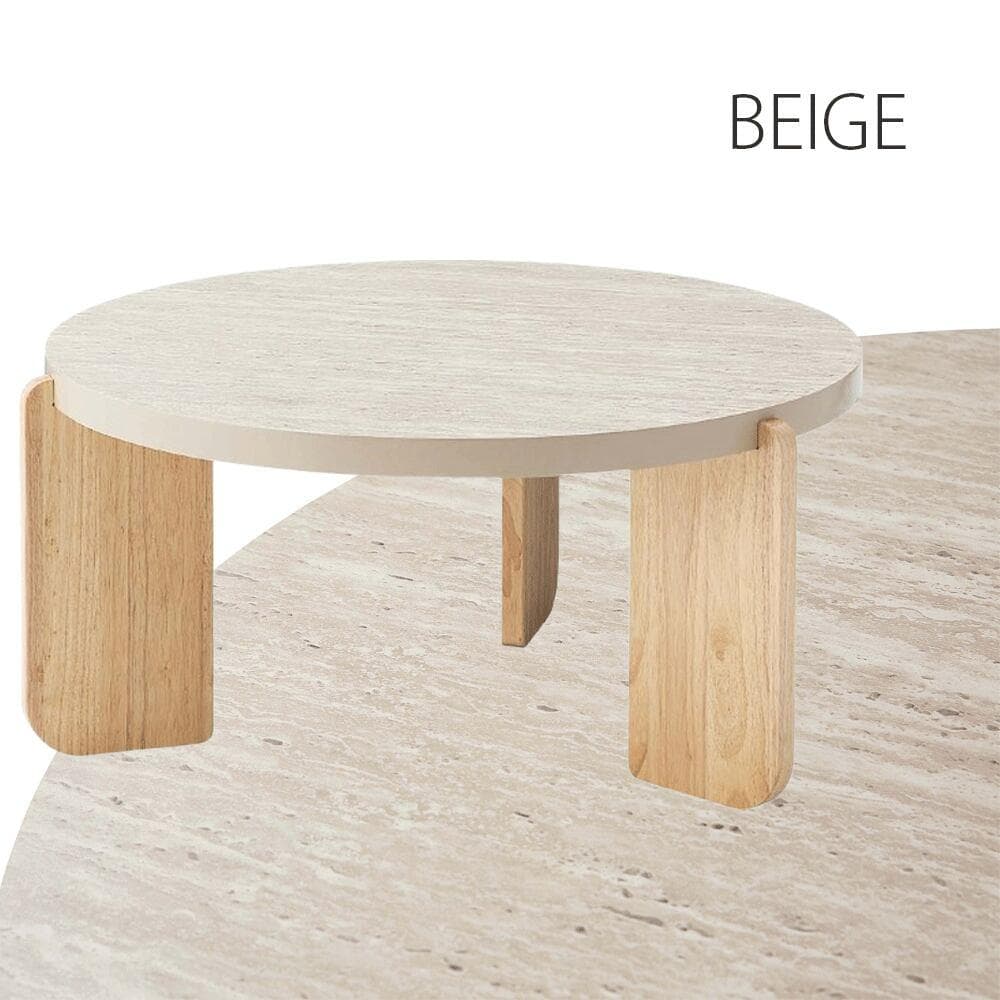 新品 送料込み センターテーブル ベージュ S L 2台セット