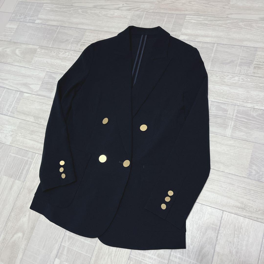 9日以降発送専用アルアバイル　春夏素材　金ボタン　ネイビージャケット　紺ブレ