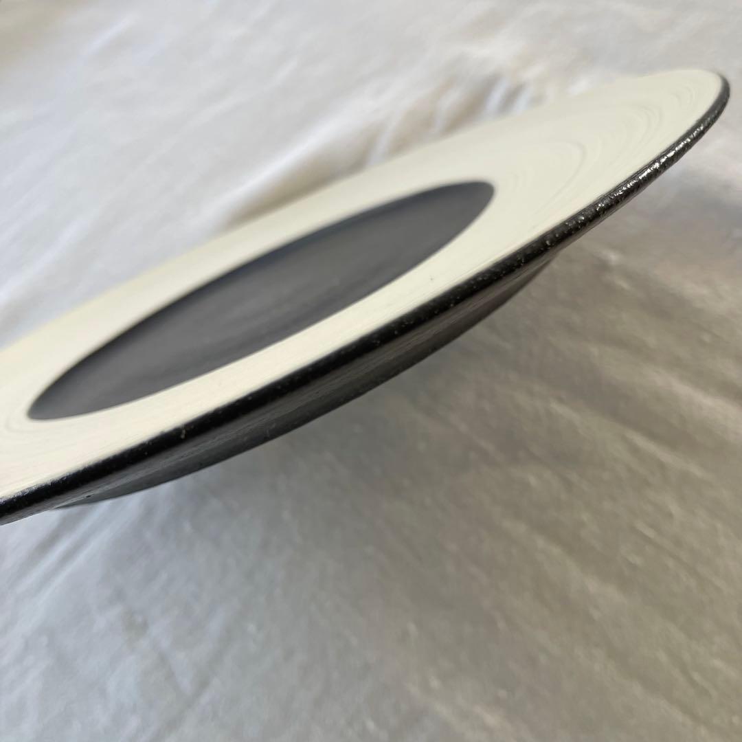 人気作家 奥田章さんの刷毛目ディナープレート　4枚セット