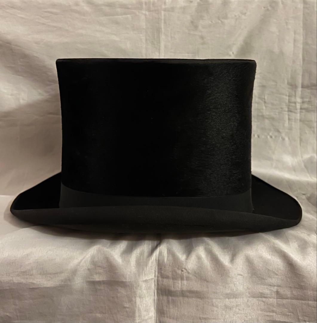 シルクハット イギリス製 ヴィンテージ ハット 美品 アンティーク