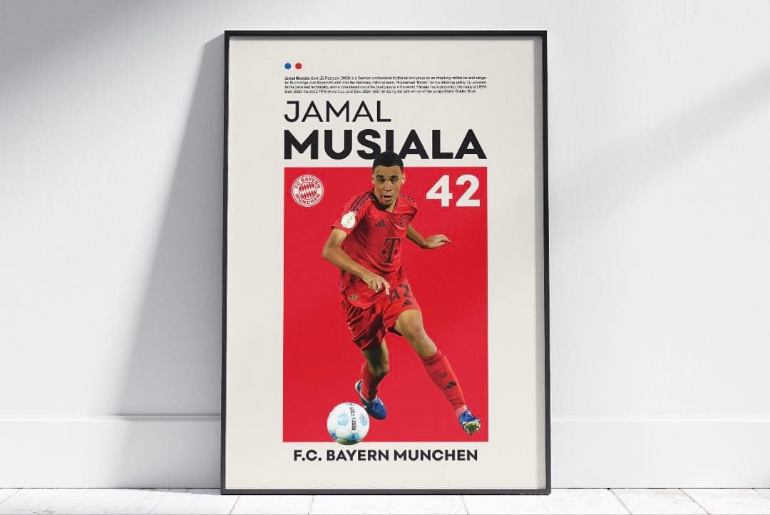 F.C. バイエルン・ミュンヘン　アートポスター A4版　6枚セット