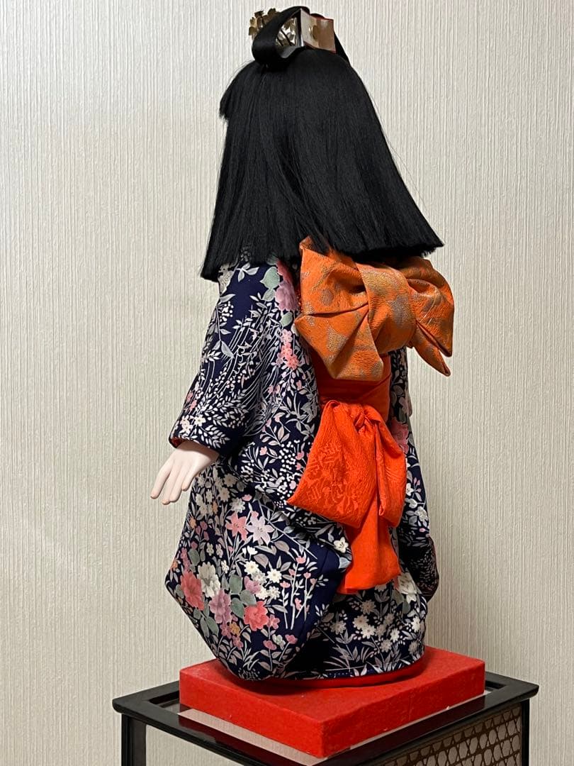 髪飾り付き市松人形 56cm