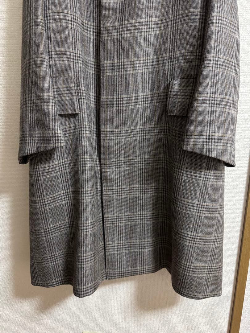 ジャケット・アウター AURALEE 17aw DOUBLE FACE CHECK LONG COAT