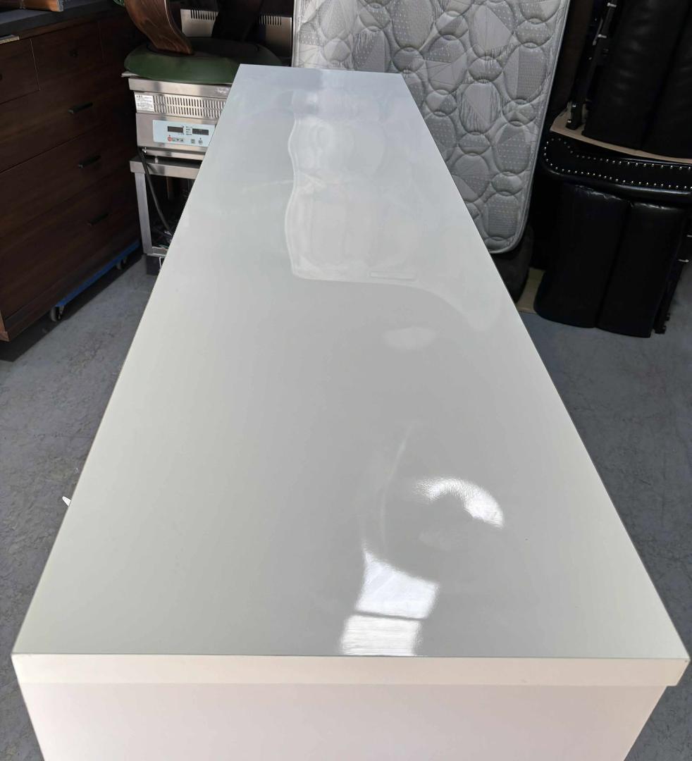 土井インテリア キッチンカウンター、キッチンボード幅180cm Used