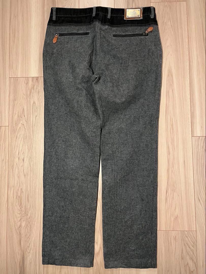 HERMÈS PARIS エルメス ウールスラックス フランス製 ヴィンテージ