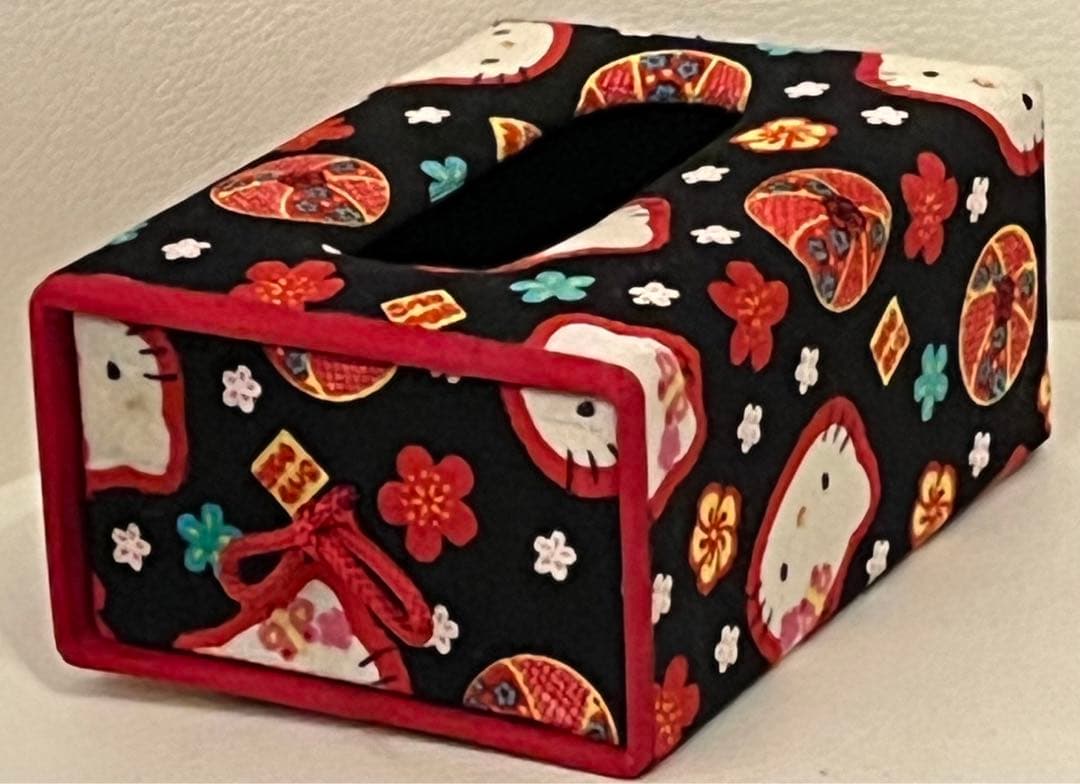 サンリオ　キティ　ポケットティッシュ ボックス　和柄　着物　レア