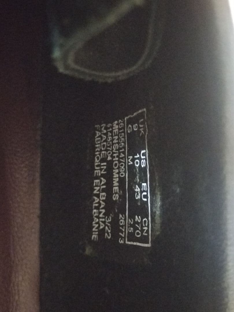 Clarks ワラビー ブラック43 27cm