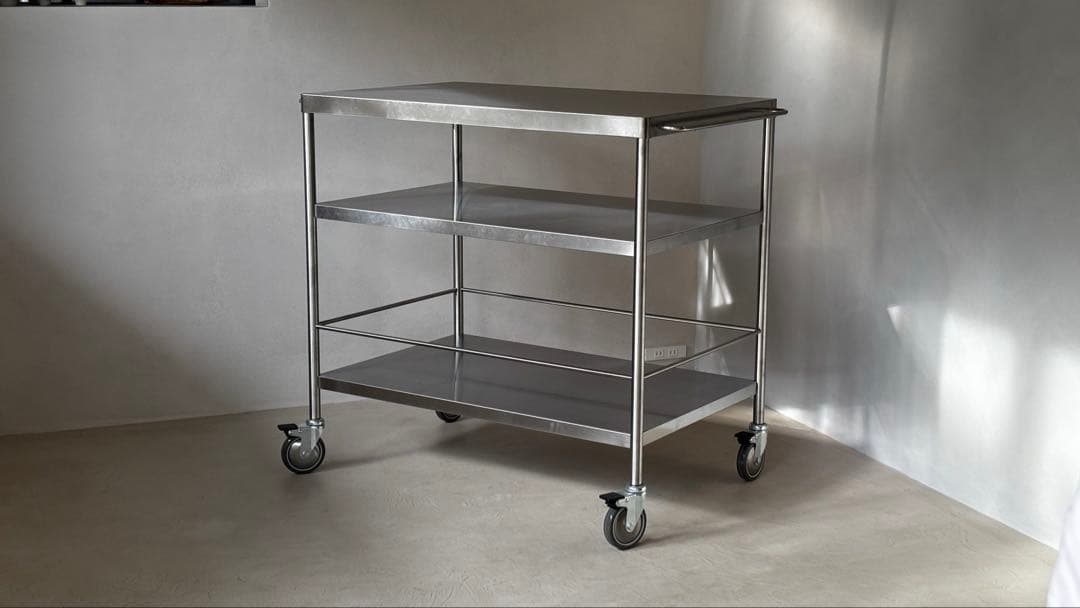 IKEA FLYTTA フリッタ キャスター付 ステンレスキッチンワゴン イケア