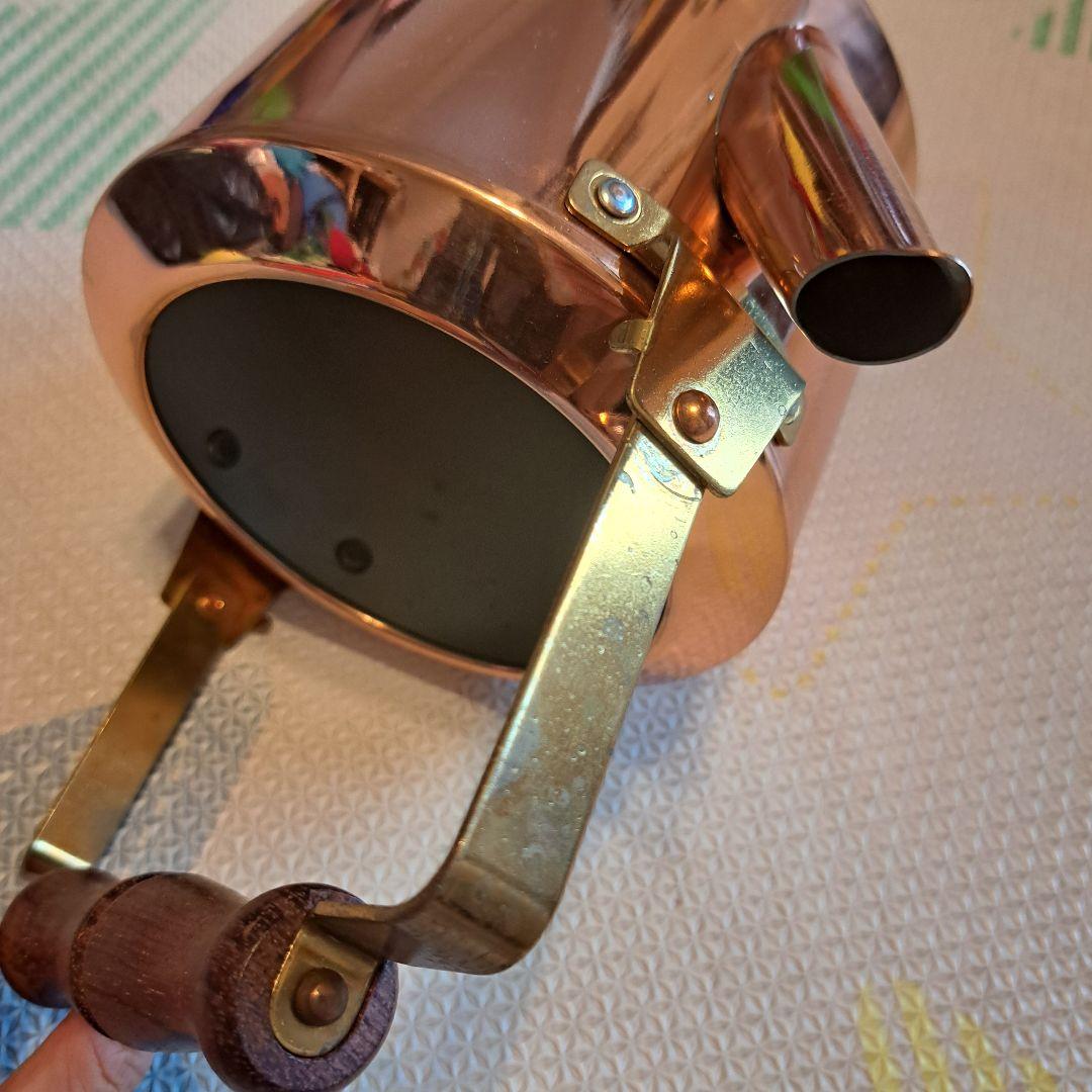 森井金属　カナディアンケトル　銅製やかん 木製ハンドル　ブロンズ　morico