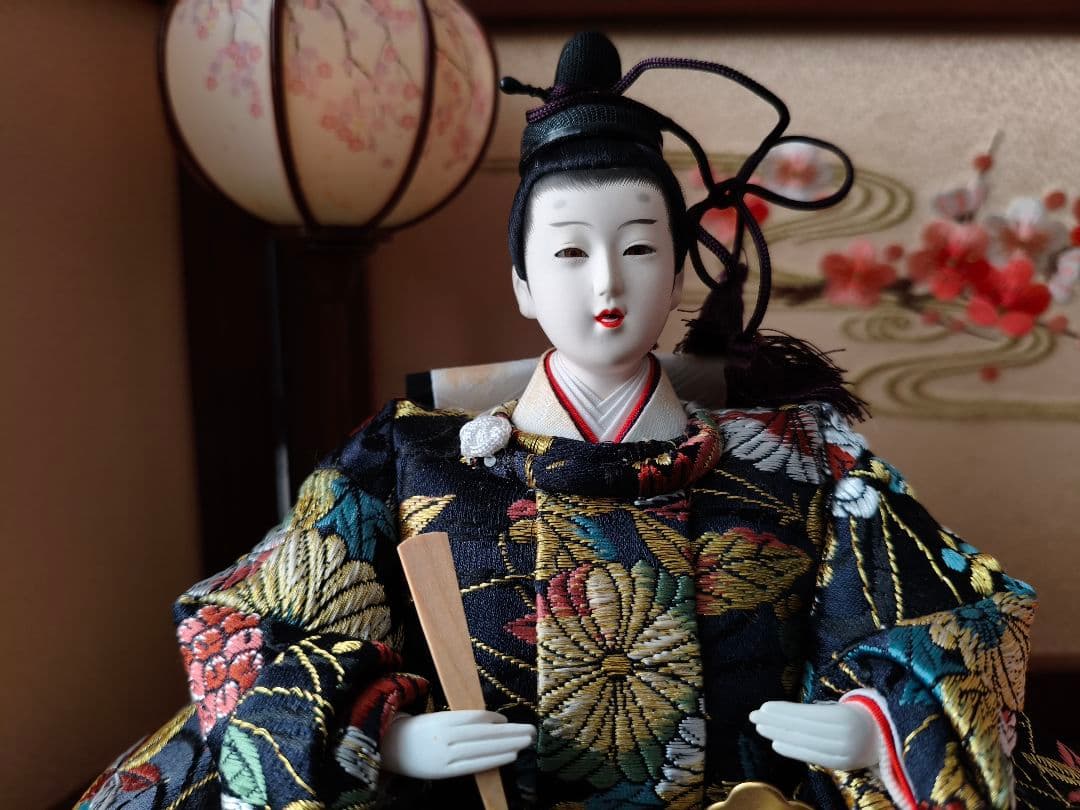雛人形セット 久月 お雛様 桜柄 かわいいお顔