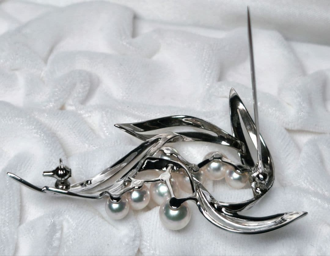 【美品 最高級】ミキモト ブローチ パール フォーマル 皇室御用達 正規品