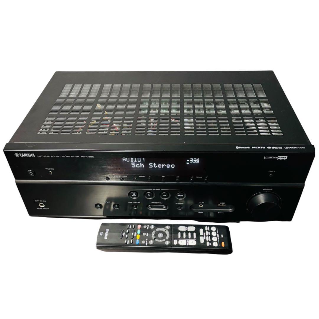 ヤマハ AVレシーバー RX-V385 リモコン付き ヤマハ AVアンプ