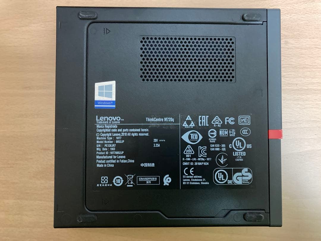 Windowsデスクトップ Lenovo ThinkCentre M720q