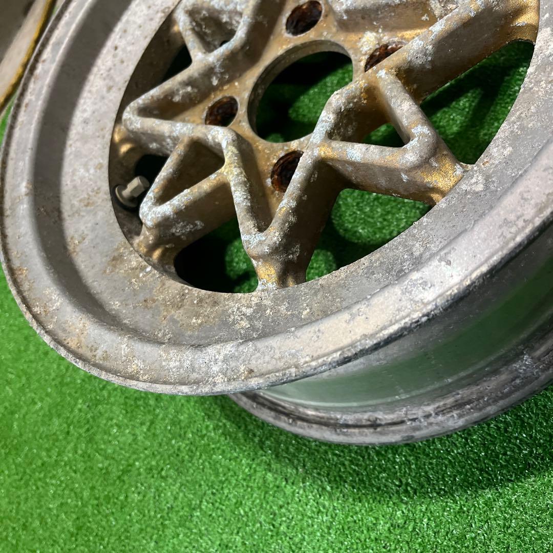 蓮①2本 テクノレーシング　14\" 6J 114.3 4穴　当時物！