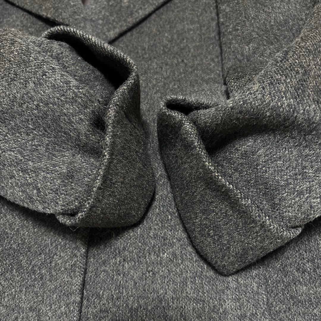 美品 MaxMara 白タグ アンゴラ混キャメルショートコート ブラウン 42