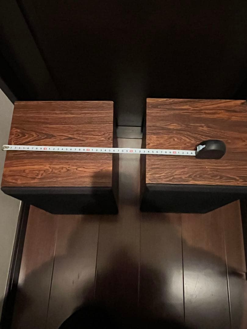 【良品】ヴィンテージ スピーカー ペア 木目調 音出し確認済み　スタンド無し