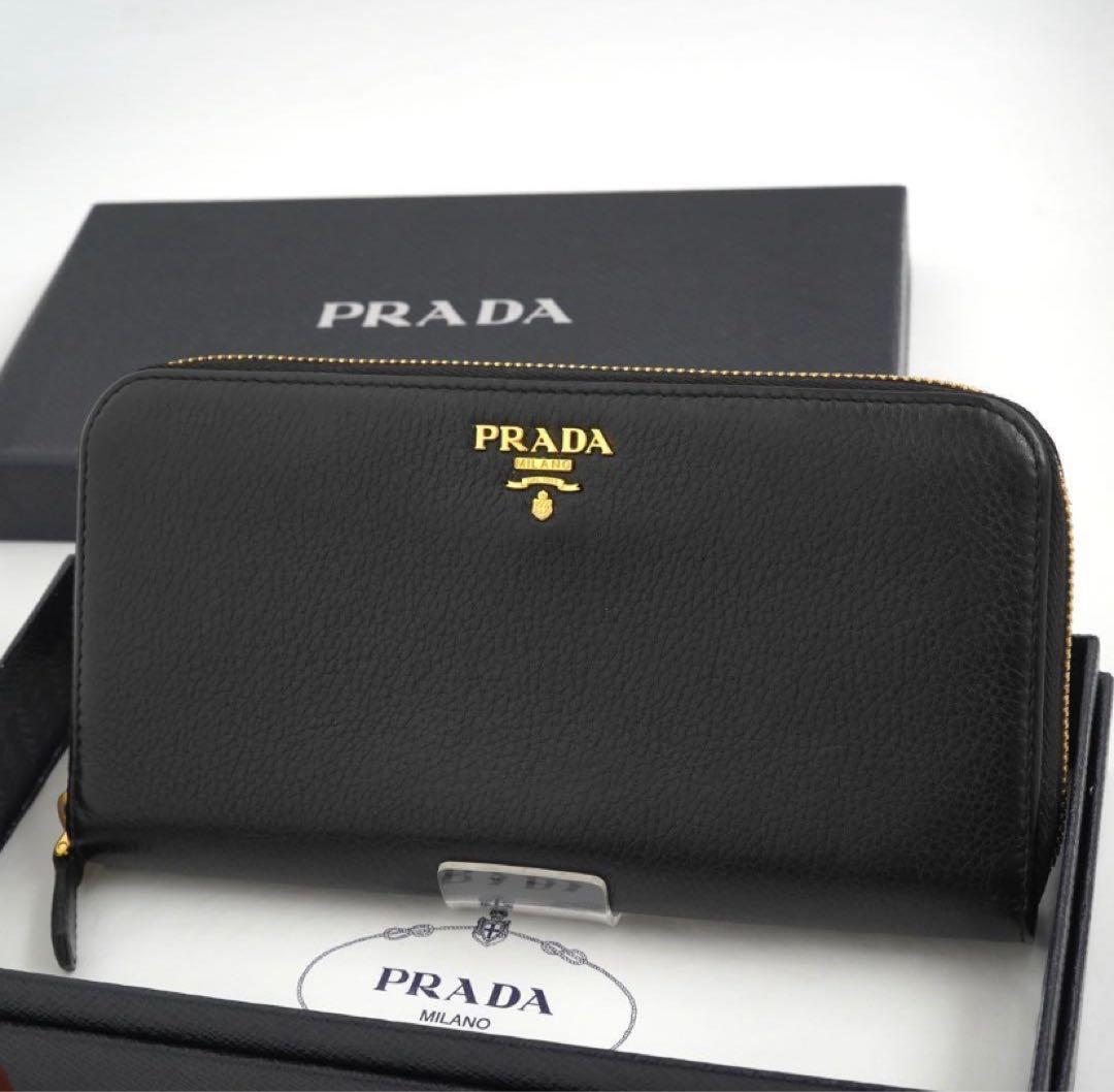 ✨未使用展示品・箱付✨　PRADA 長財布　ヴィッテロダイノ　ラウンドファスナー