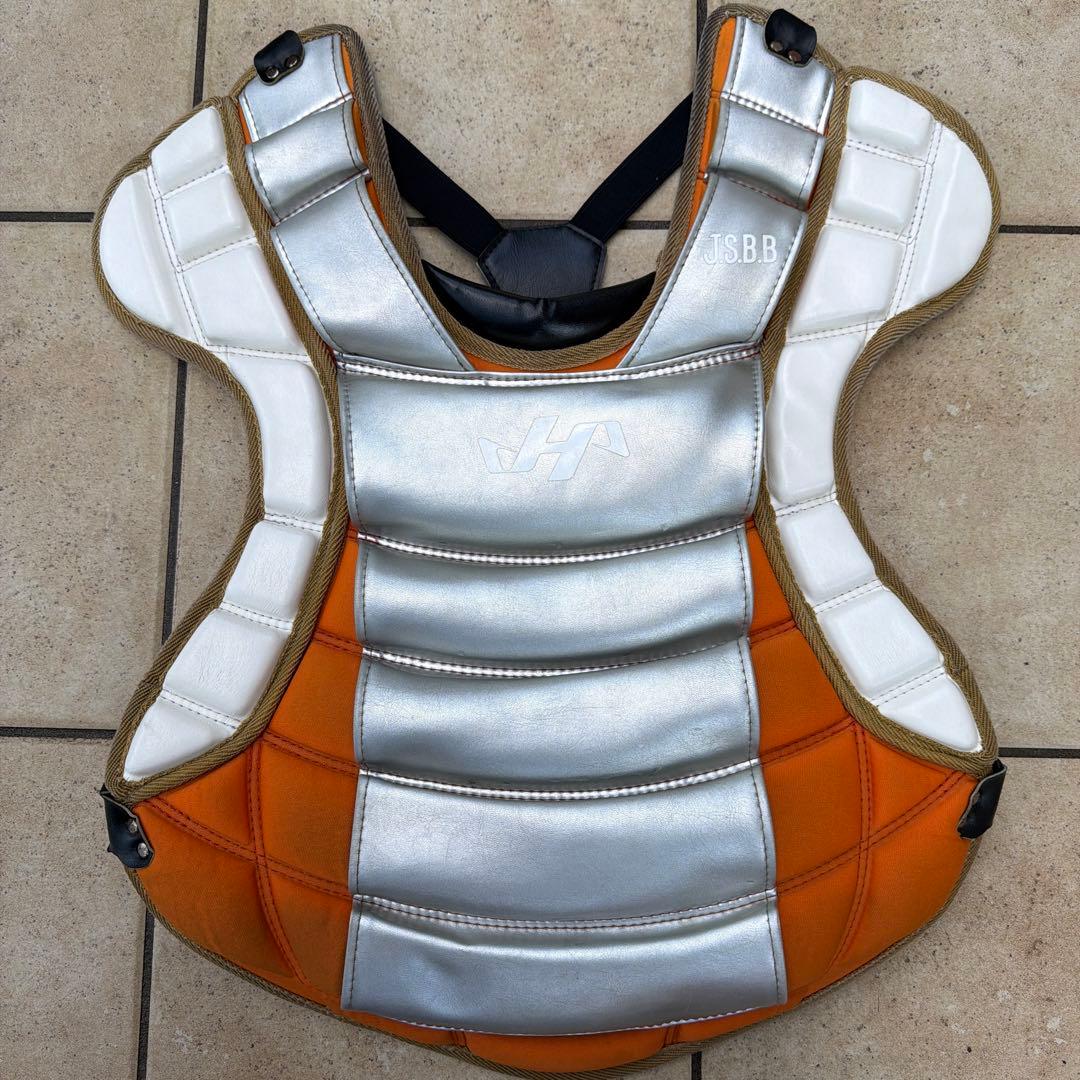 ハタケヤマ　軟式キャッチャー用プロテクターセット